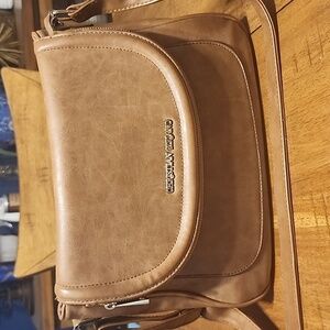 Christian Siriano Chestnut Brown Crossbody Bag